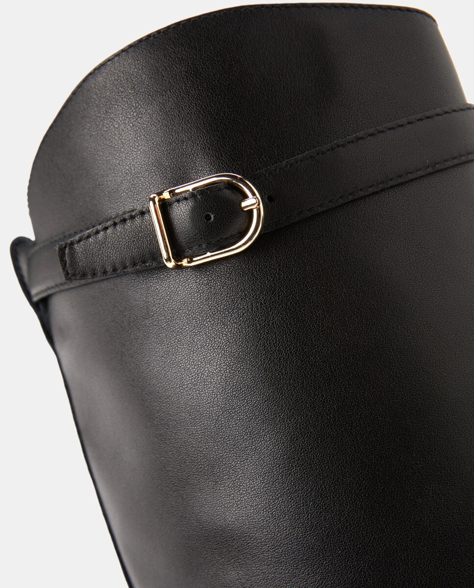 Botas Hípicas Rasas Preto-4