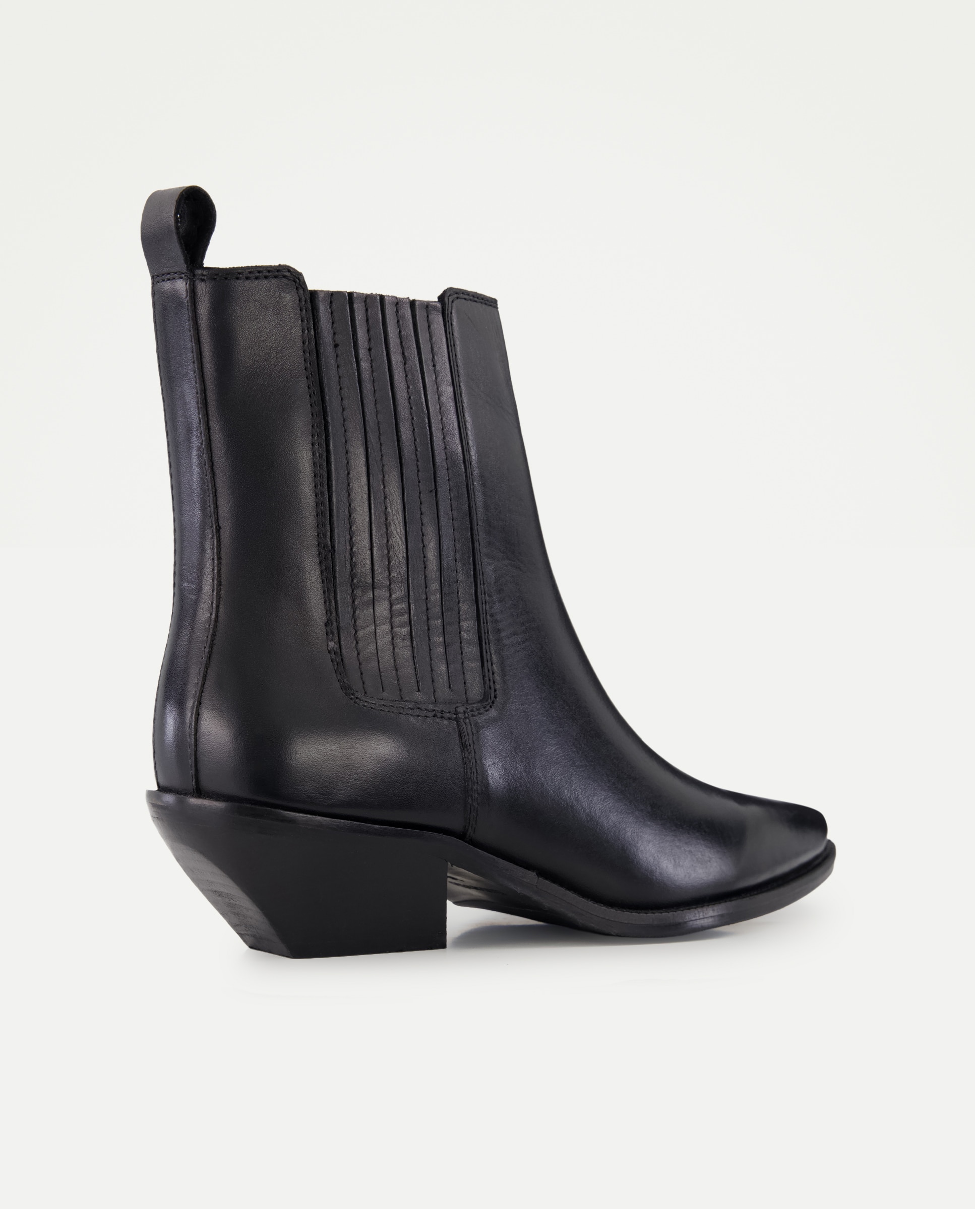 Botines de mujer con tacón estilo cowboy - Tintoretto - Negro Negro-3