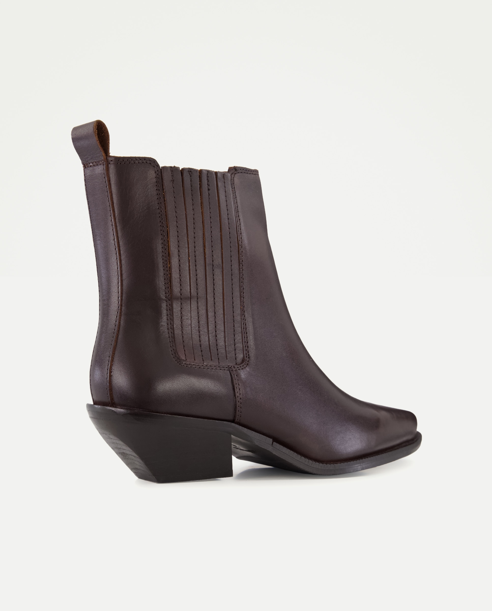Botines de mujer con tacón estilo cowboy - Tintoretto - Marrón Marrón-3