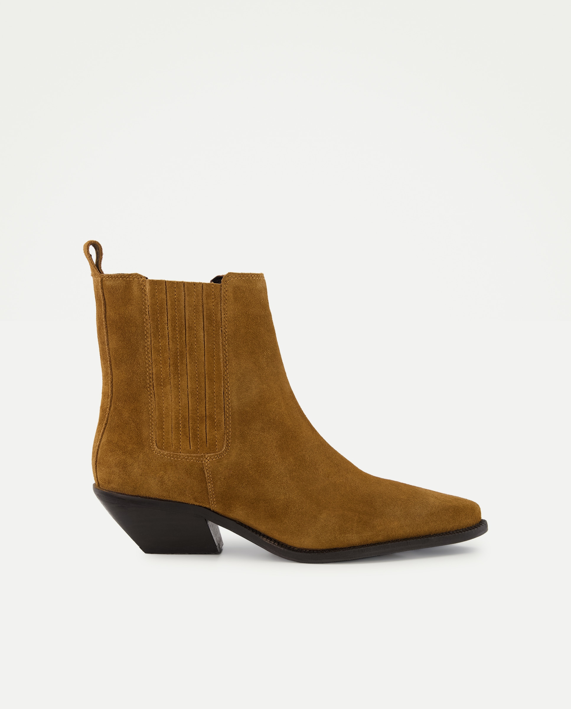 Imagem 0 de Botins com Salto Estilo Cowboy
