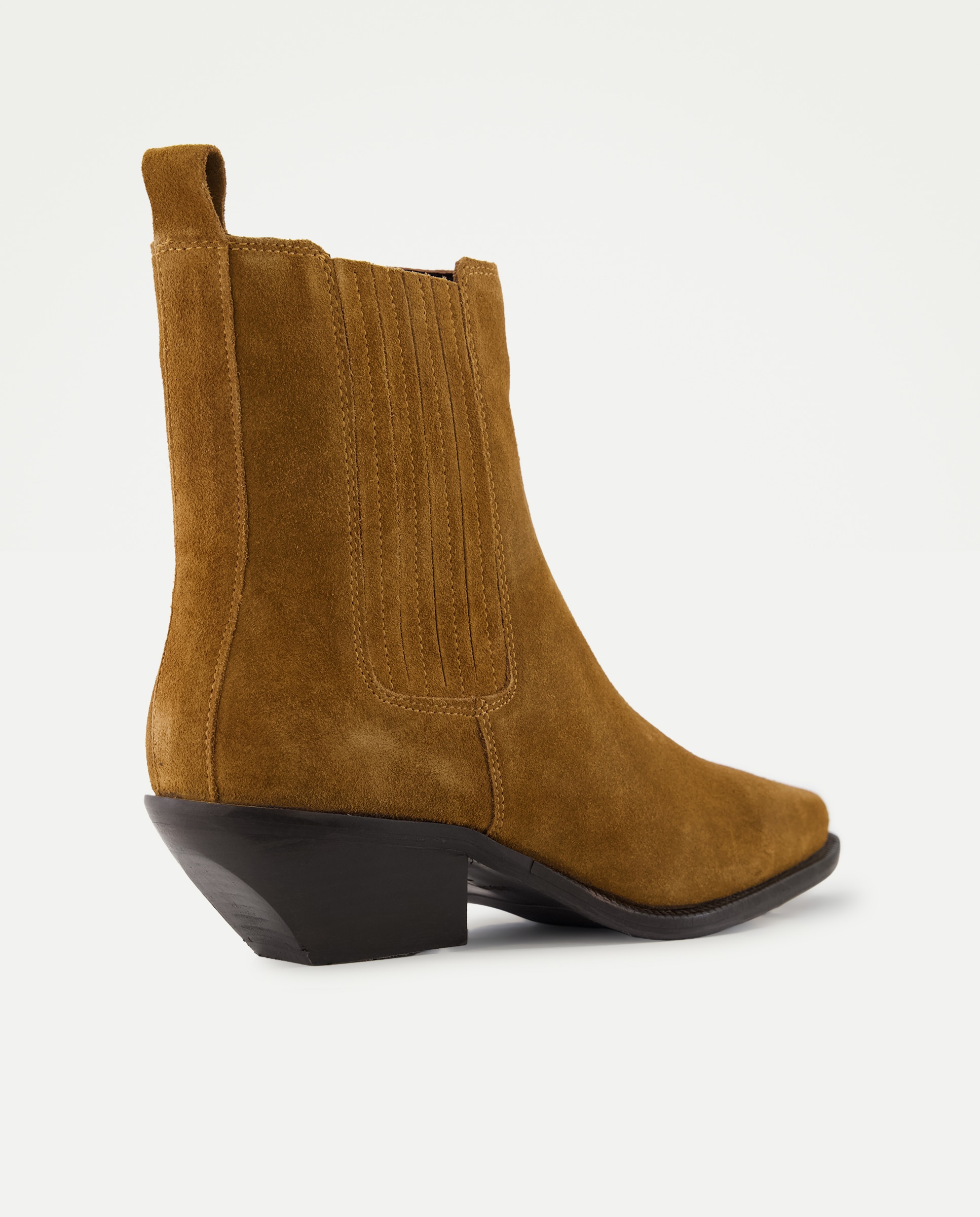 Botins com Salto Estilo Cowboy 730 Camel-3