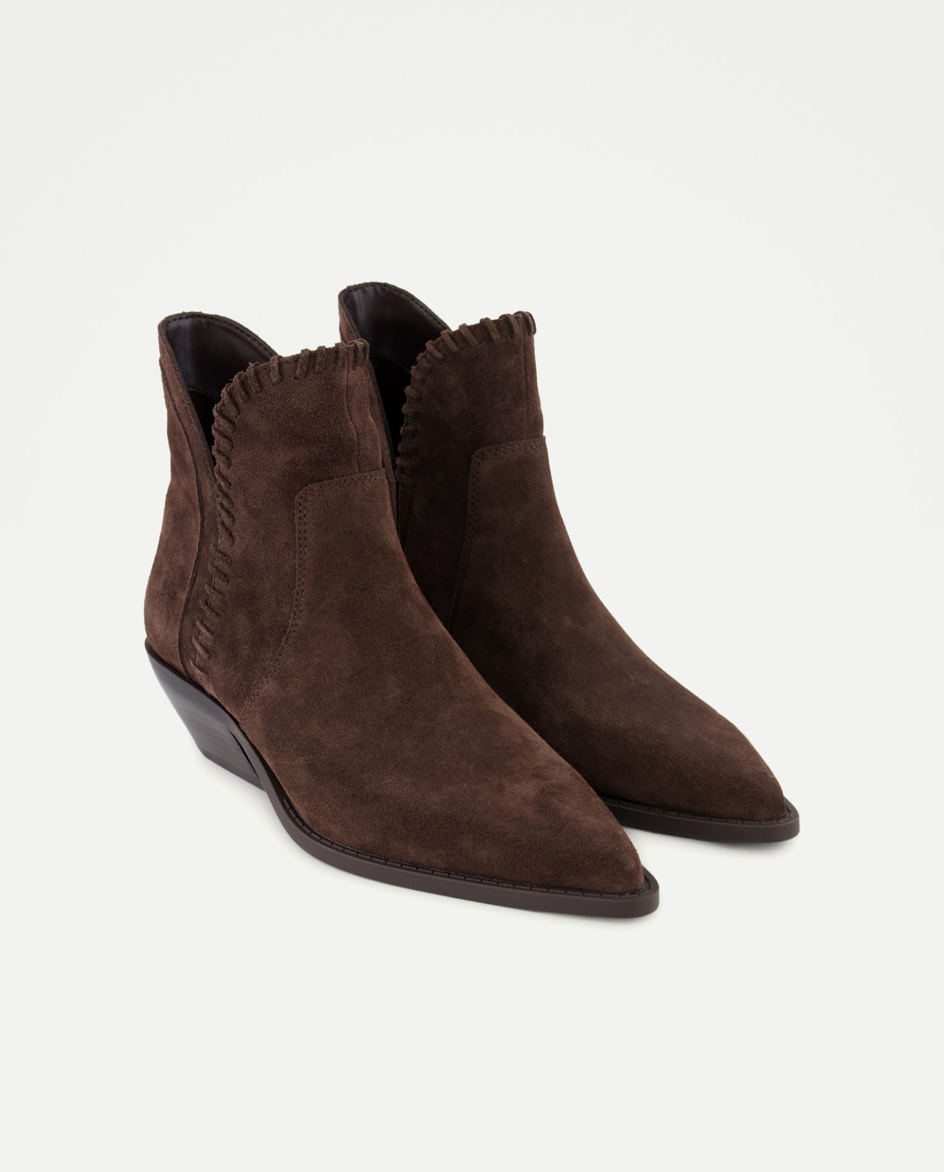 Botins de Salto Cowboy com Passador Castanho-2