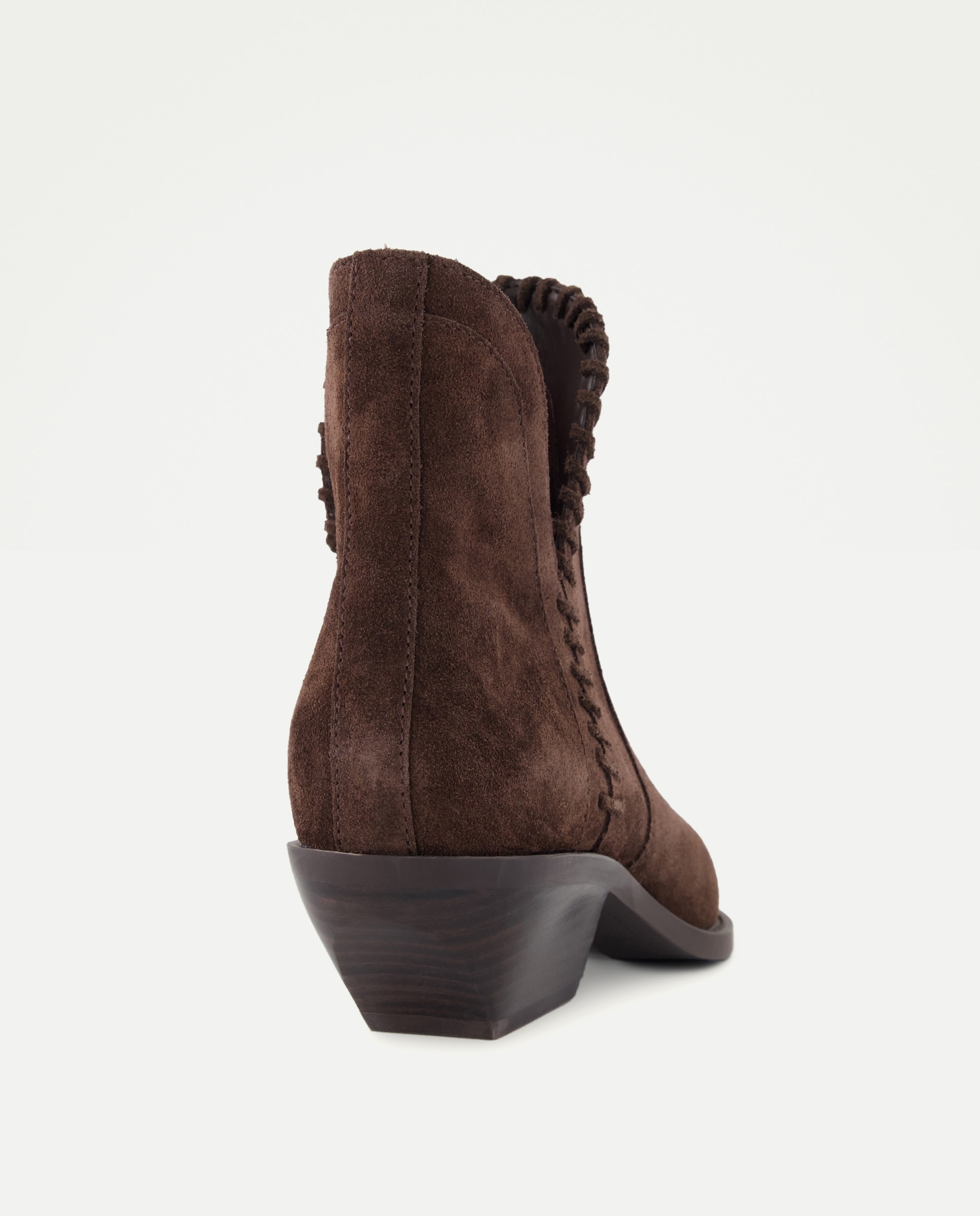 Botins de Salto Cowboy com Passador Castanho-3