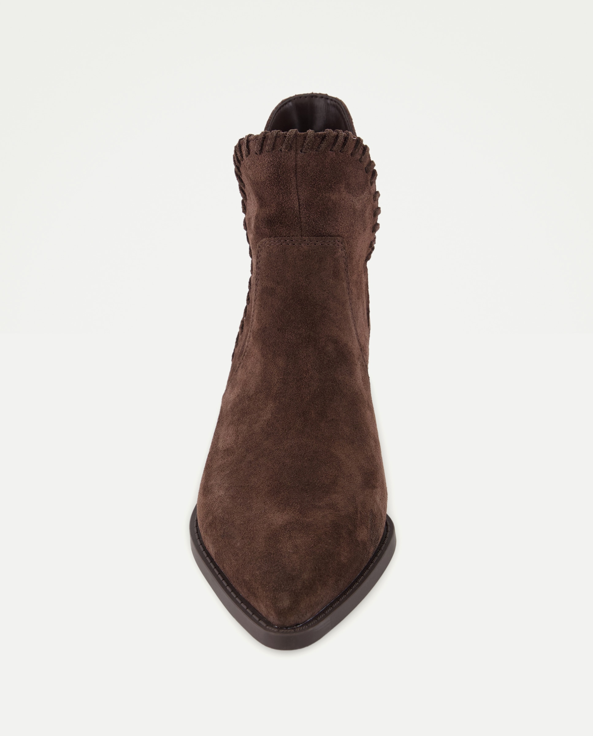 Botins de Salto Cowboy com Passador Castanho-4