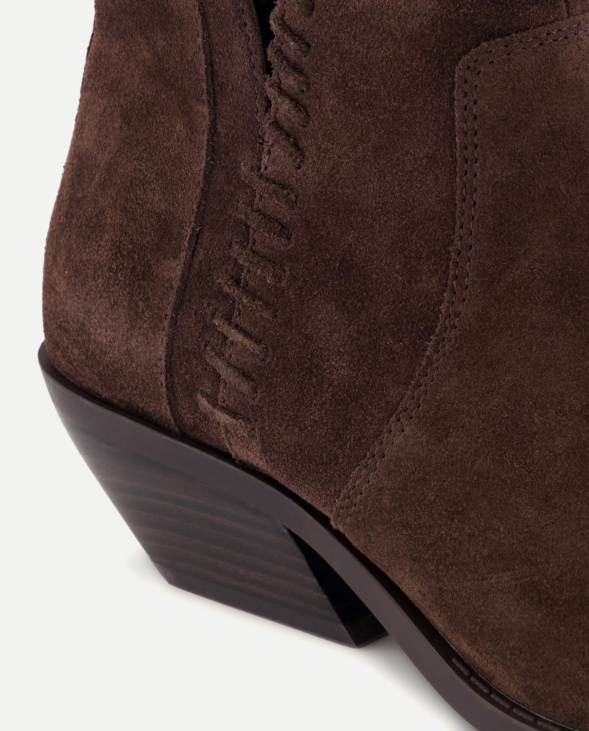 Botins de Salto Cowboy com Passador Castanho-5