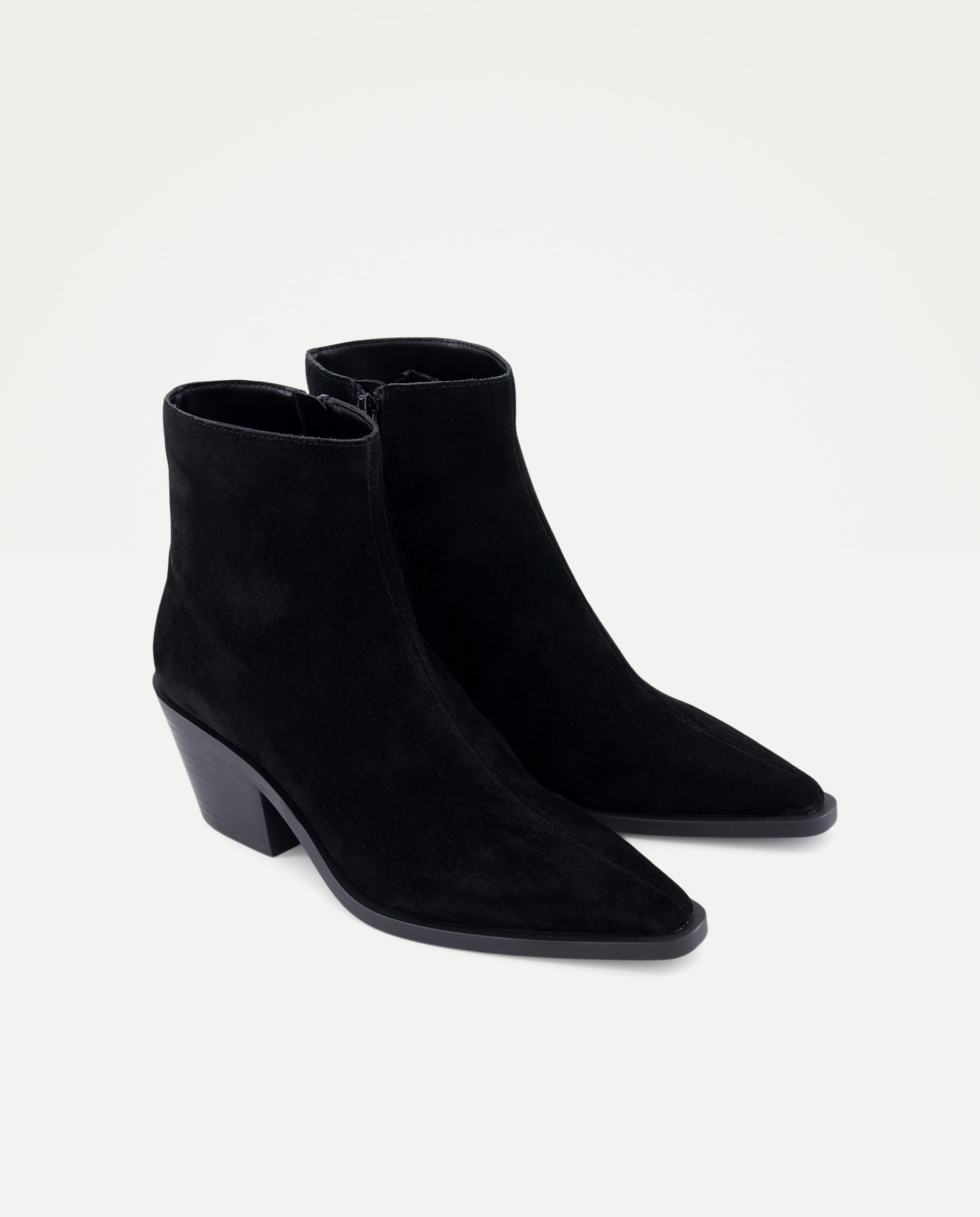Bota de mujer tacón cowboy cremallera - Tintoretto - Negro Negro-2