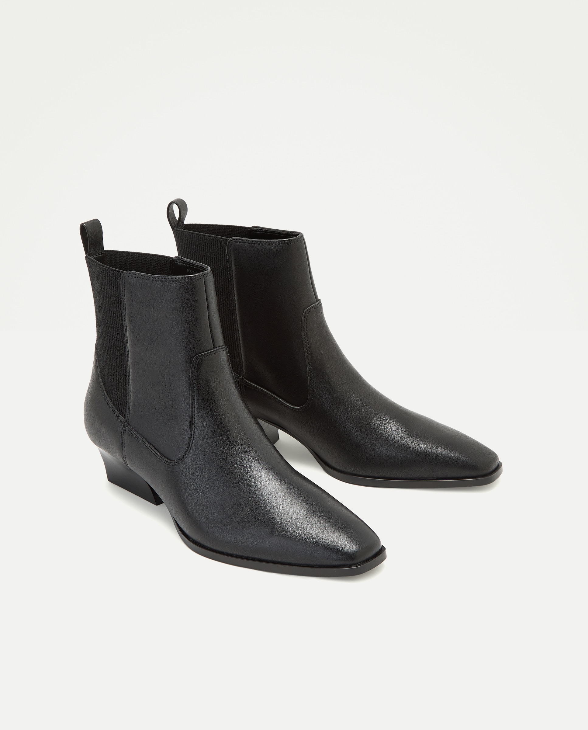 Bota de mujer tacón chelsea masculino - Tintoretto - Negro Negro-2