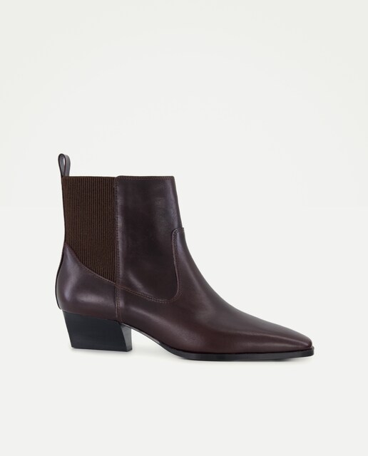 Bota de mujer tacón chelsea masculino