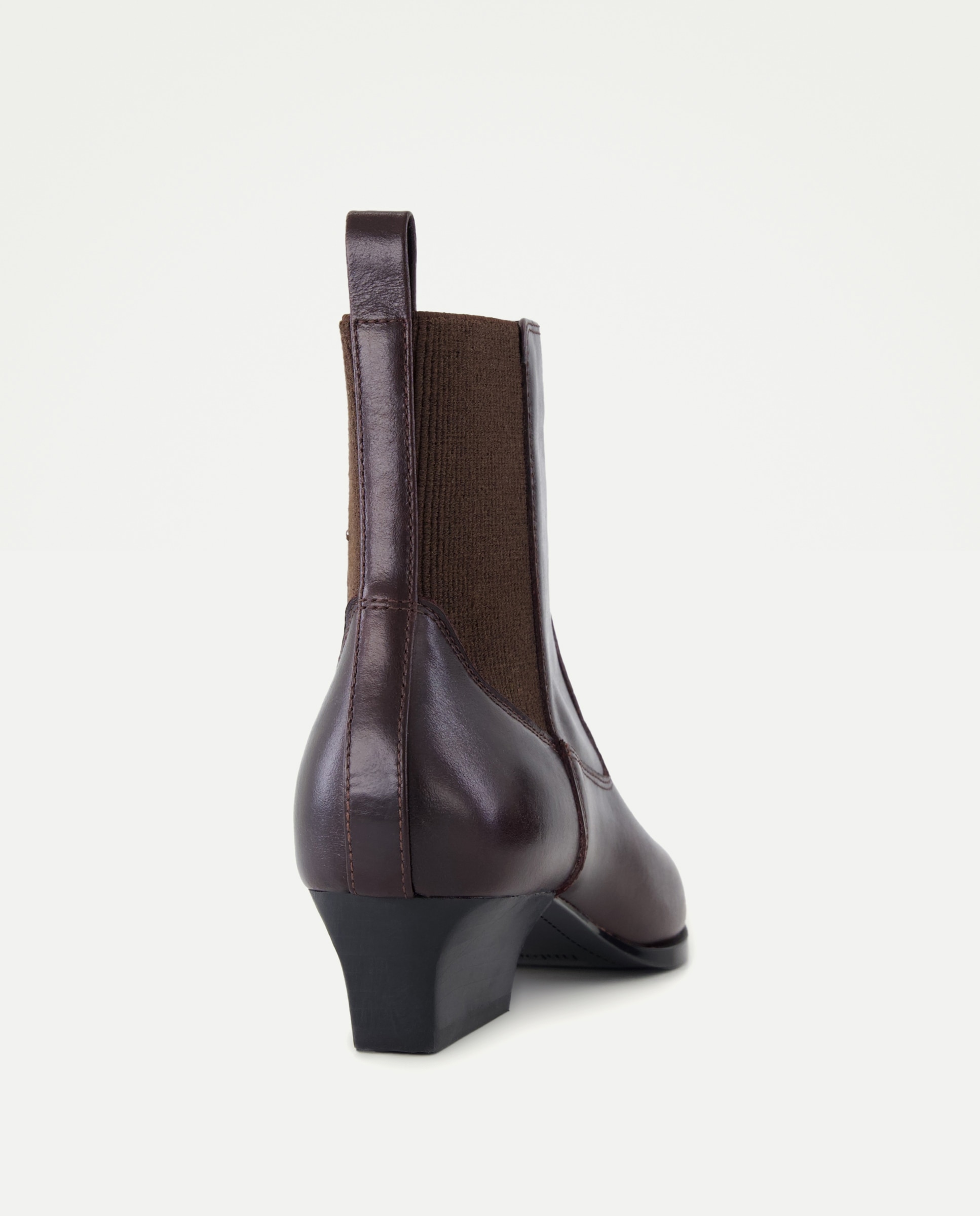 Botas de Salto Chelsea Masculino Castanho-3