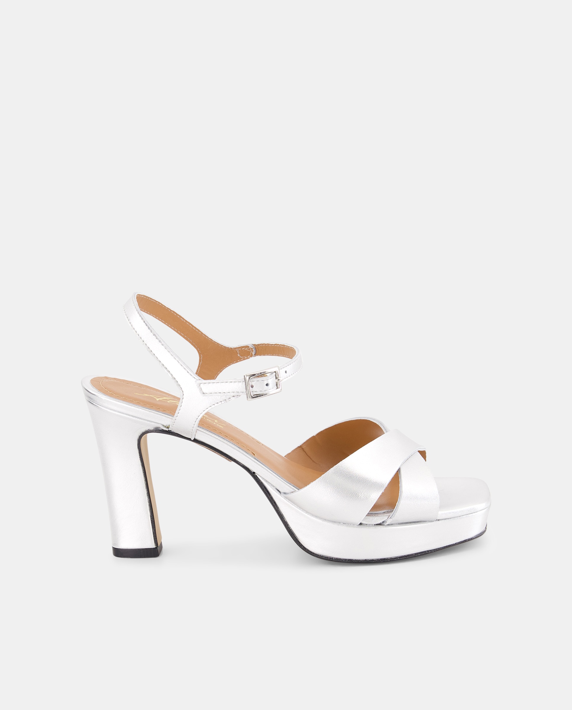 Imagem 0 de Sandálias com Plataforma e Salto Fino
