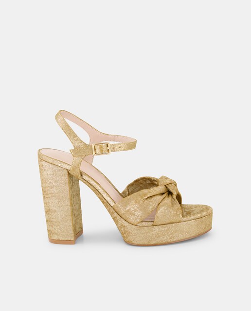 Sandalias de tacón de mujer con plataforma