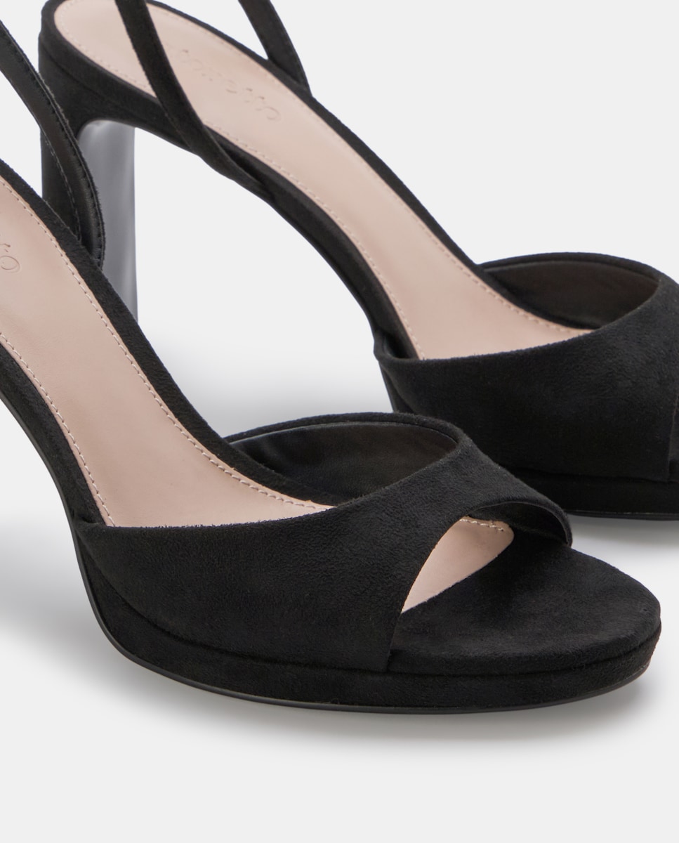 Sandálias de Salto com Plataforma 800 Preto-5