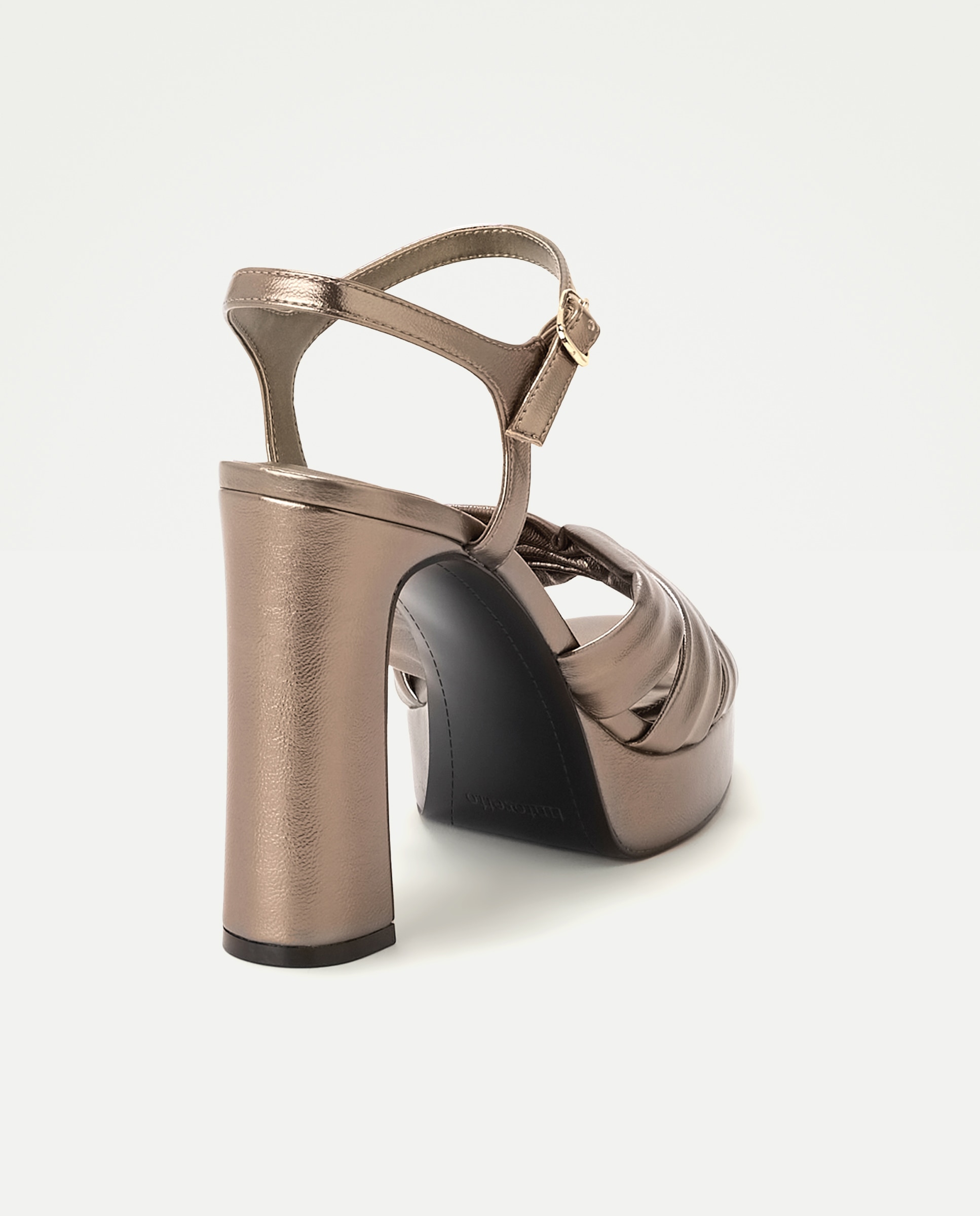 Sandalias de tacón de mujer con plataforma - Tintoretto - Rosa Dourado Rosa Dourado-3