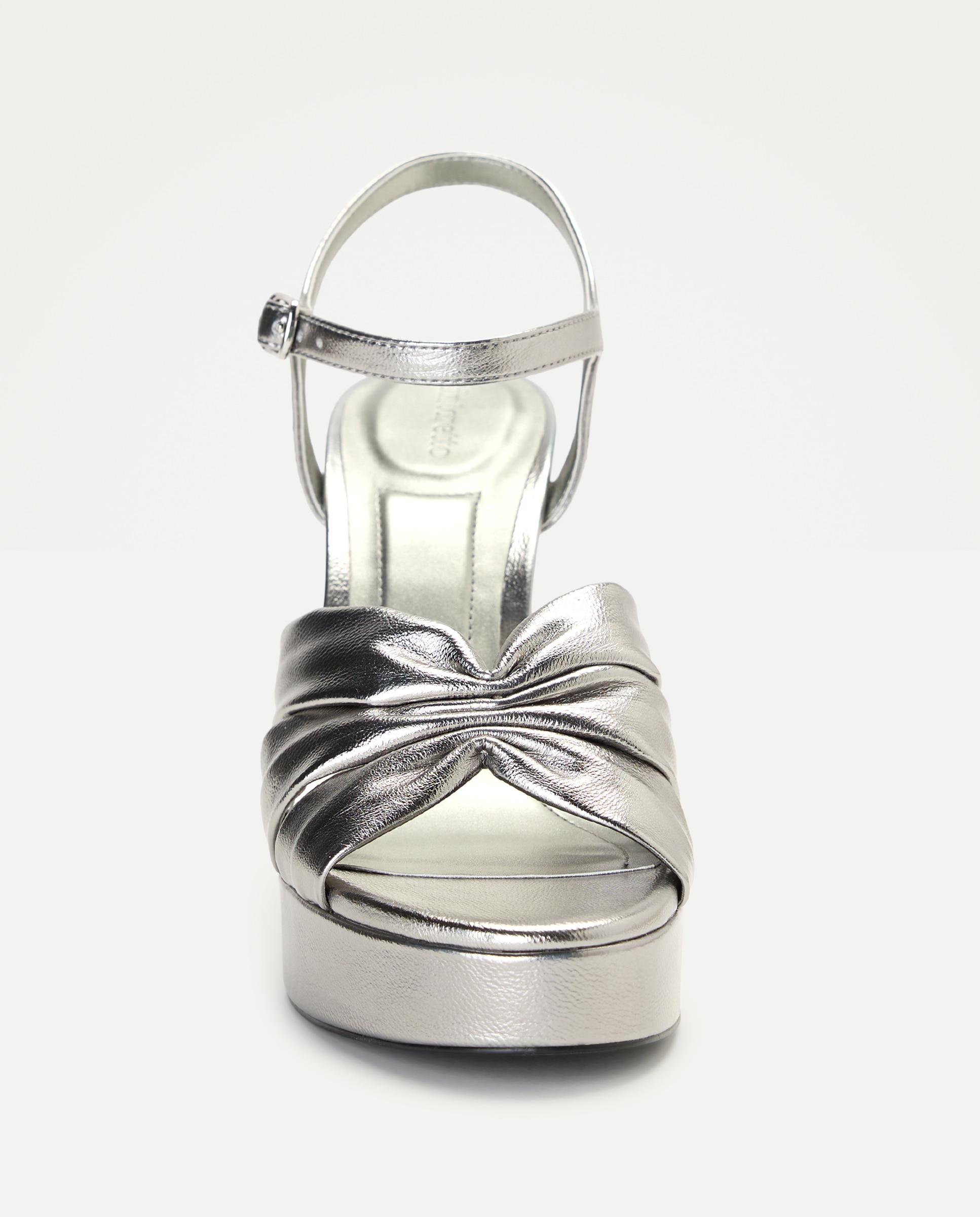 Sandalias de tacón de mujer con plataforma - Tintoretto - Plata vieja Plata vieja-4