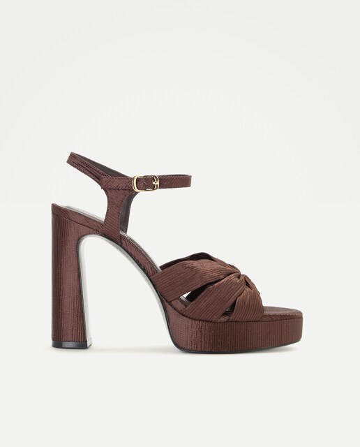 Sandalias de tacón de mujer con plataforma