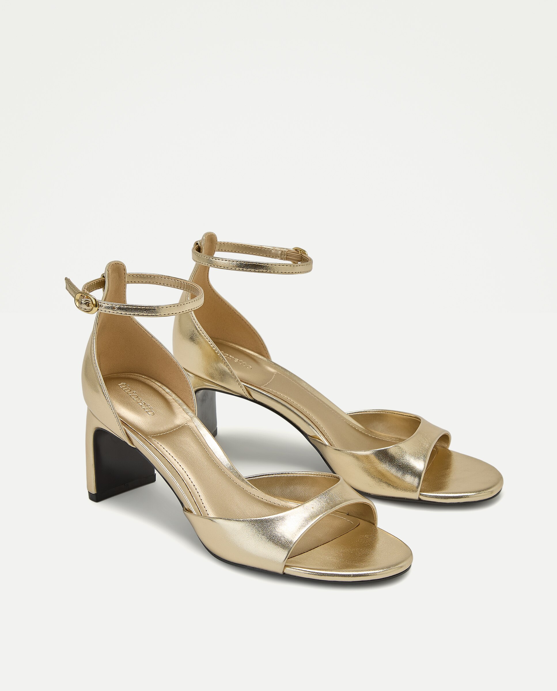 Imagen 2 de Sandalias de mujer con tacón - Tintoretto - 390 Oro 390 Oro