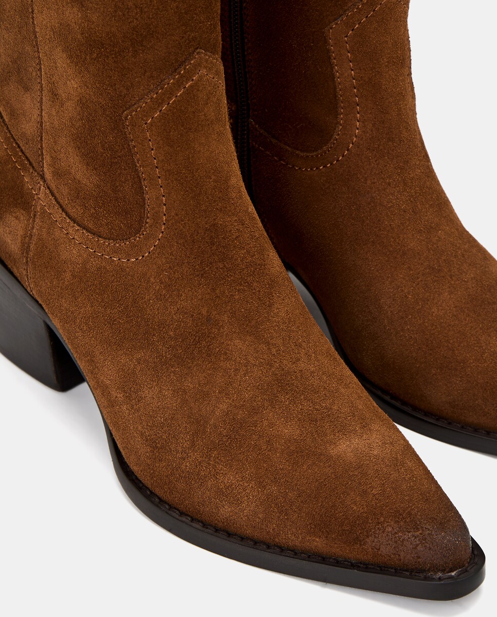 Botas Estilo Cowboy 700 Castanho-4