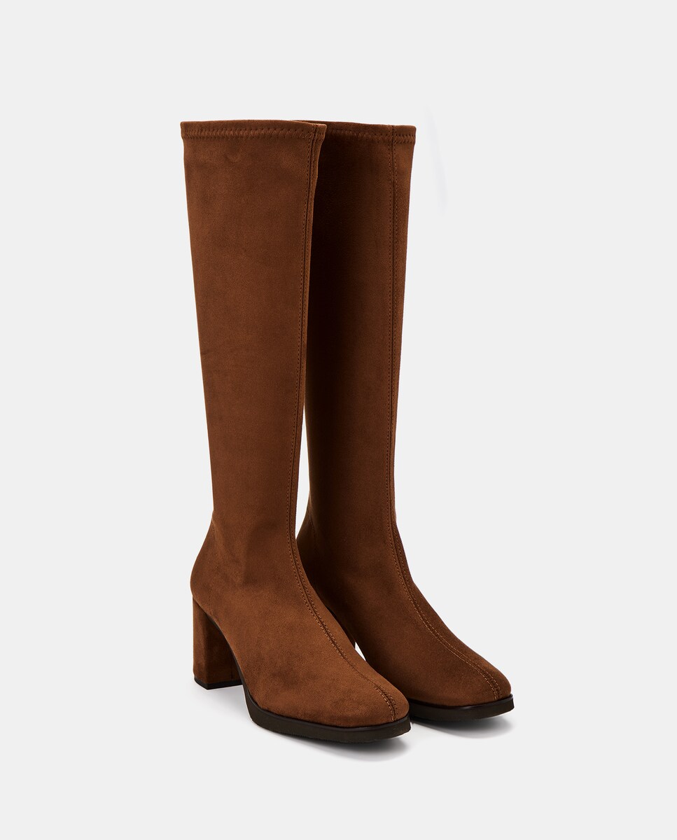 Botas de Salto e Plataforma 700 Castanho-2