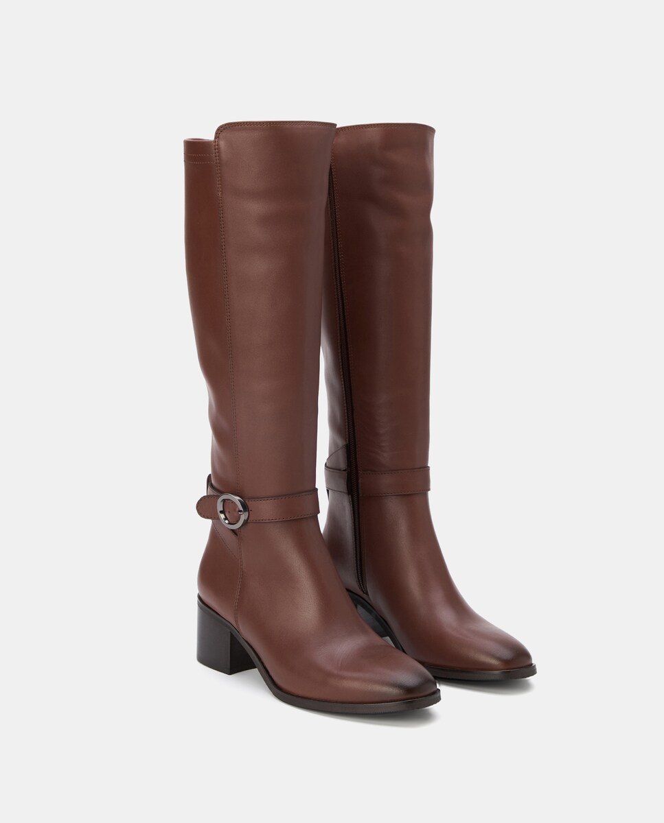 Botas de tacão Castanho-2