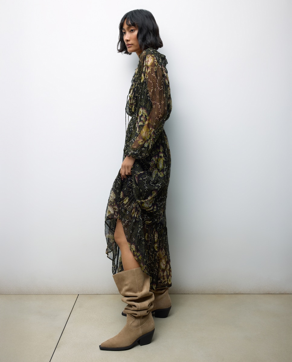 Botas Cowboy Altas de Salto sem Forro 730 Camel-5