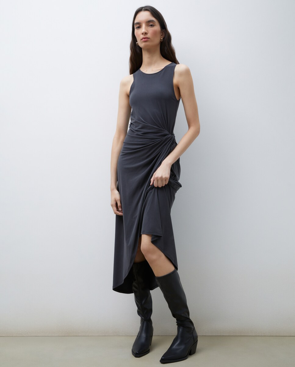 Botas de Salto Estilo Cowboy Preto-5