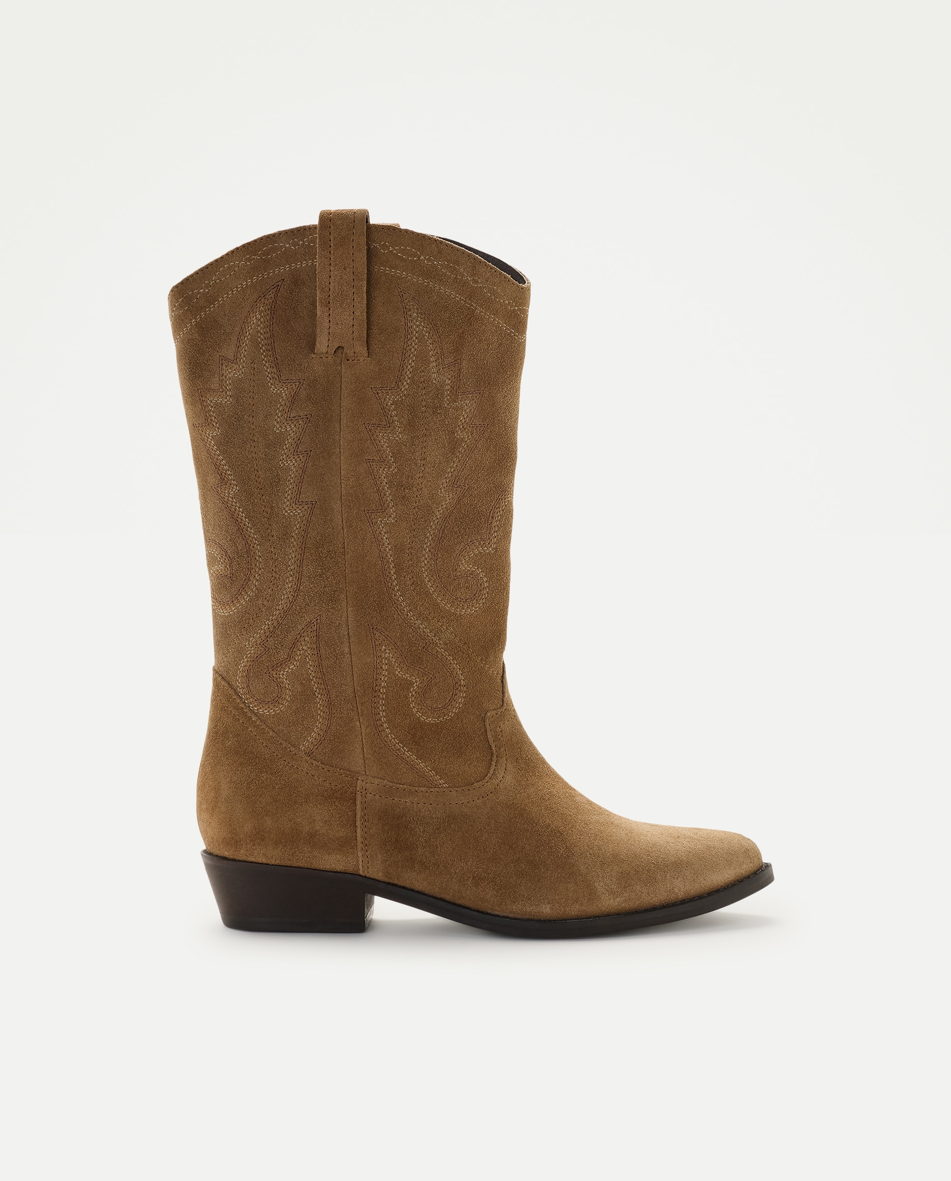 Imagem 0 de Botas Cowboy de Salto com Bordados