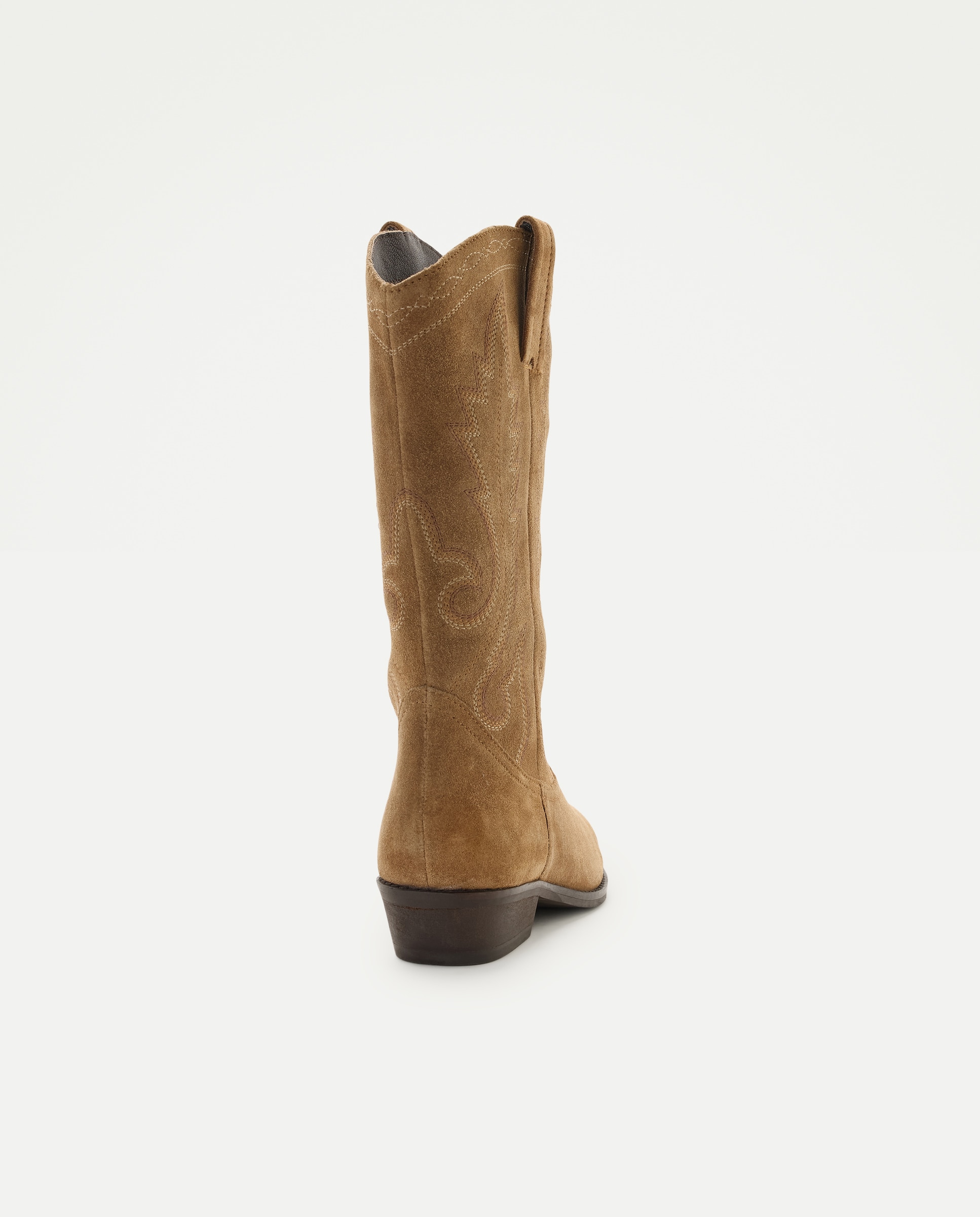 Botas Cowboy de Salto com Bordados 730 Camel-3
