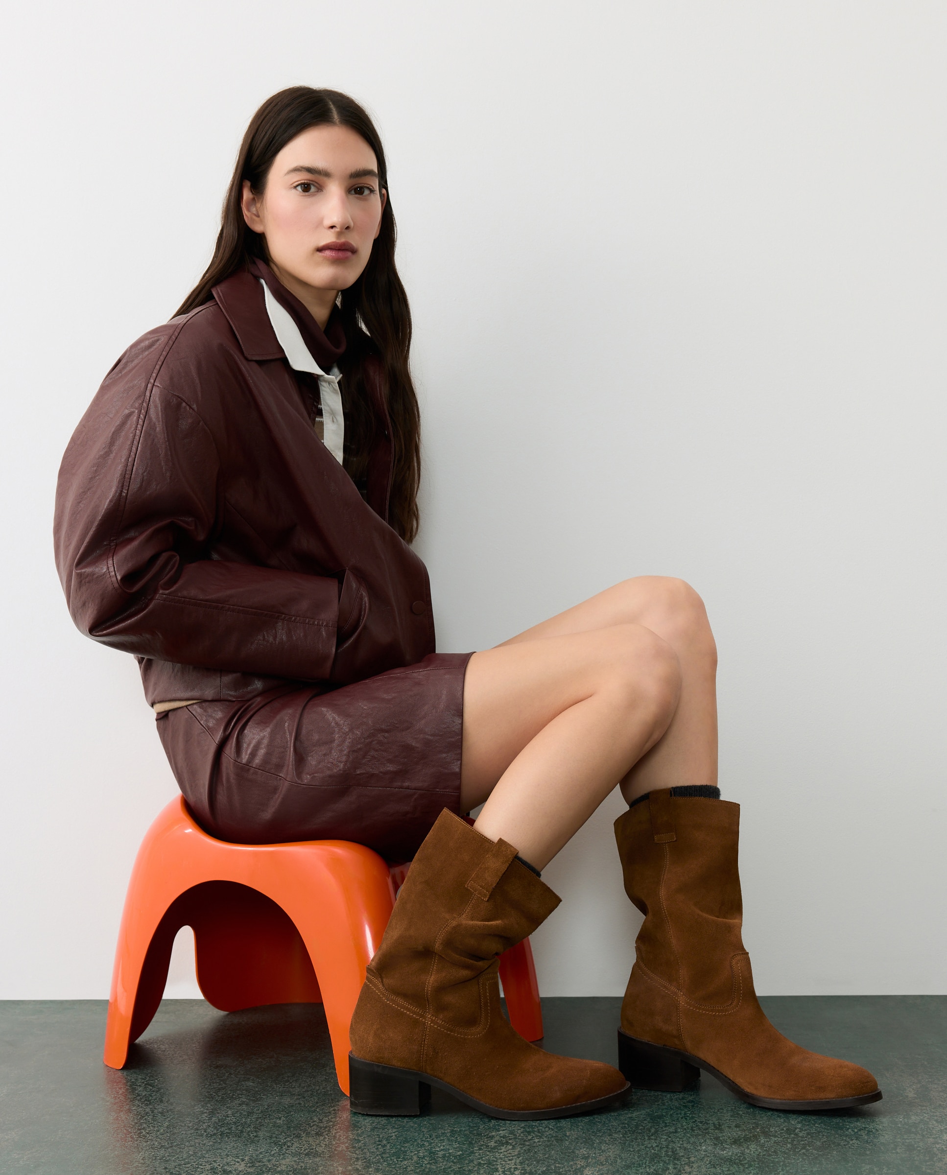 Bota tacón biker - Tintoretto - 730 Camel 730 Camel-6