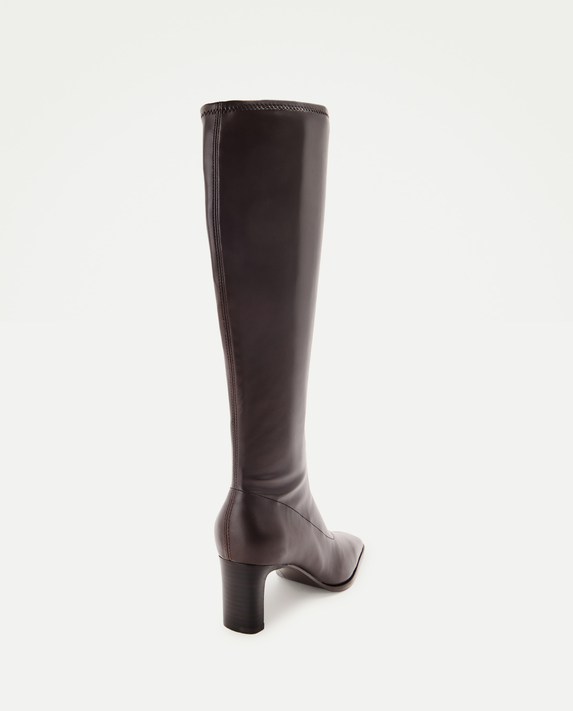 Bota de mujer tacón elástica punta cuadrada - Tintoretto - Marrón Marrón-3