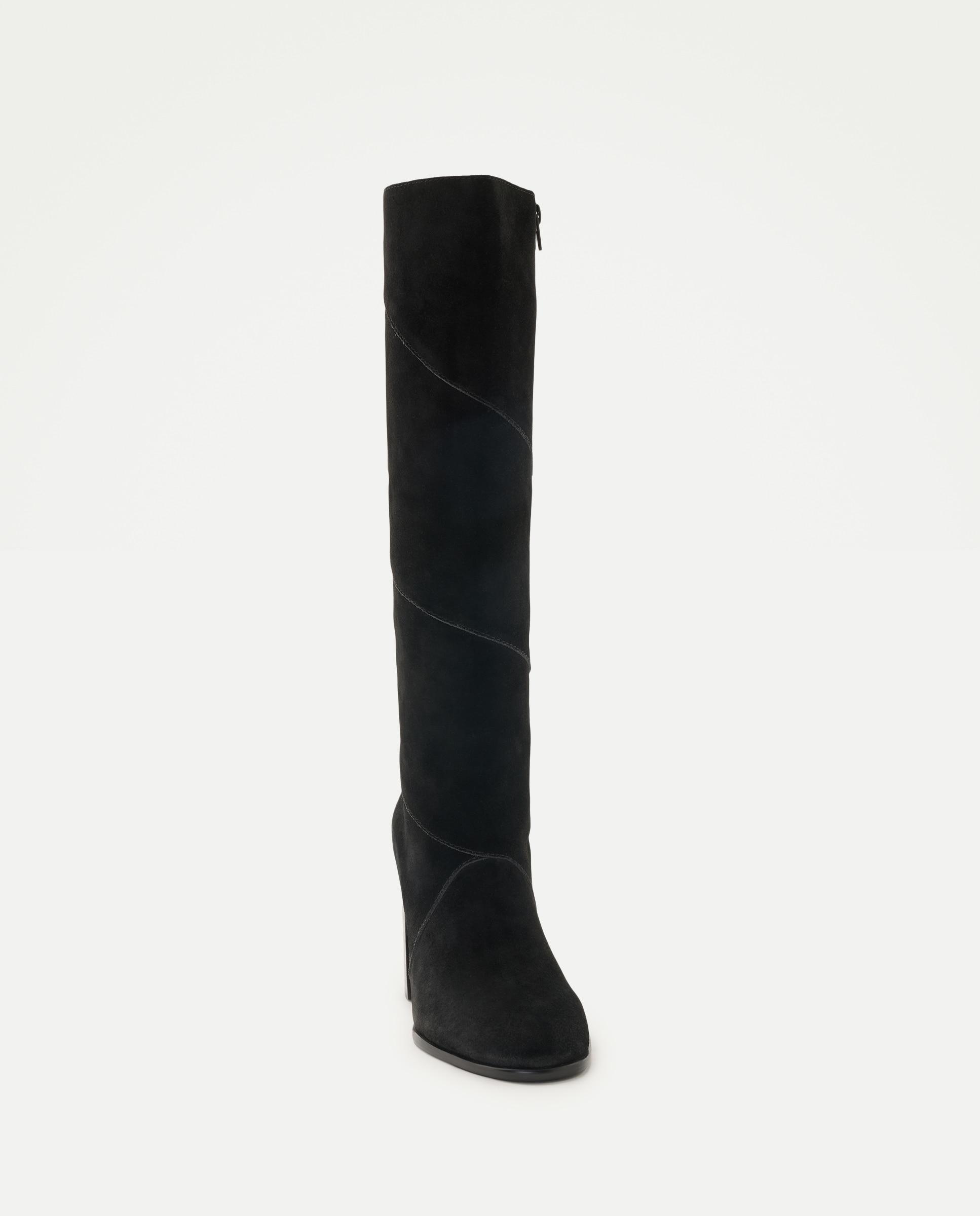 Botas de Salto com Patch Preto-4