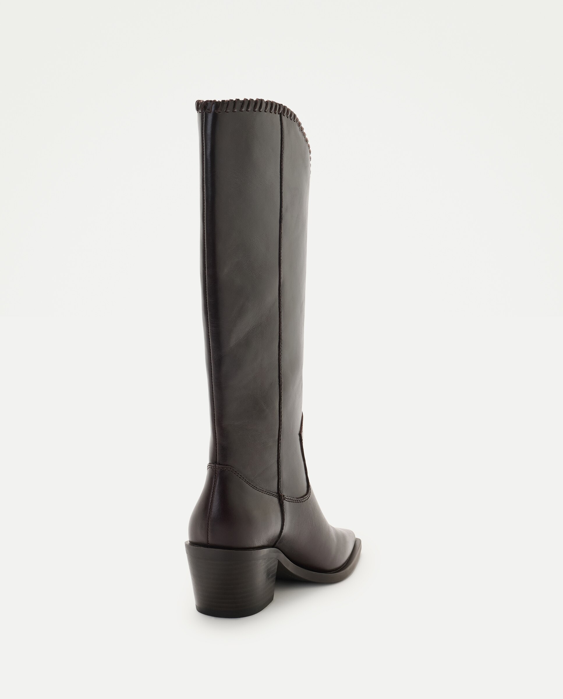 Botas Altas de Salto Bowboy com Passadores Castanho-3