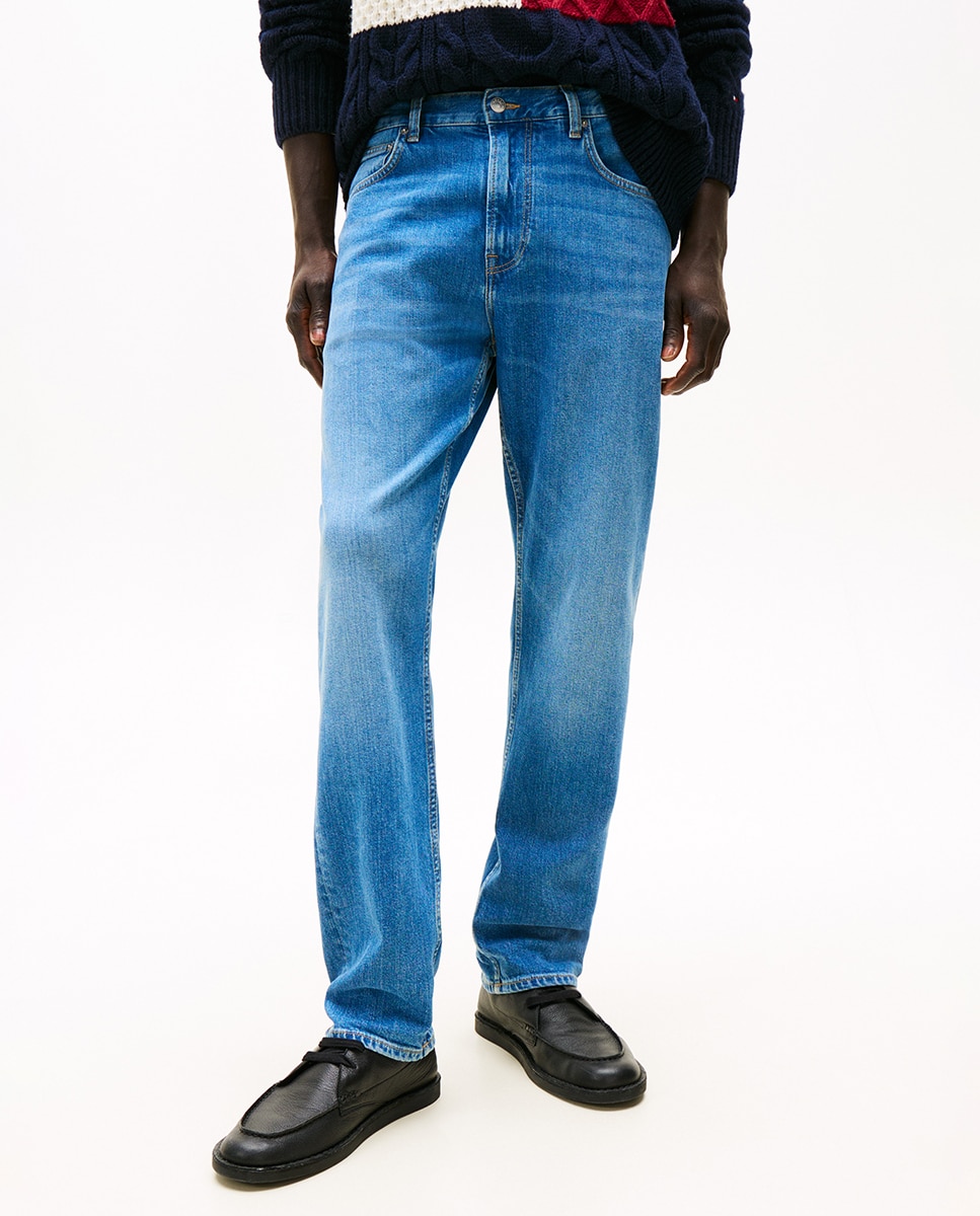 Jeans Straight Fit Lisas Denton Azul-2