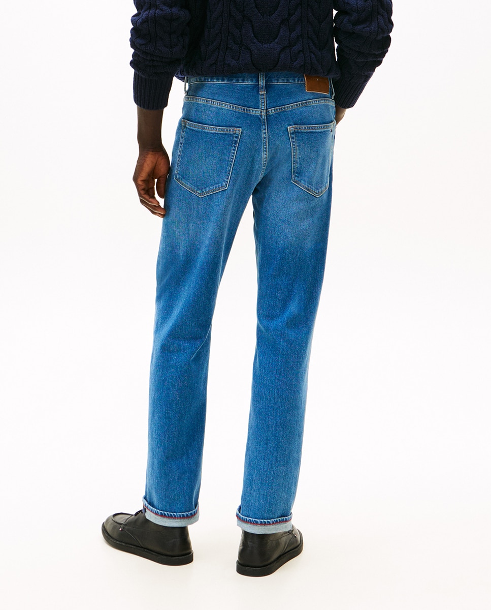 Jeans Straight Fit Lisas Denton Azul-3