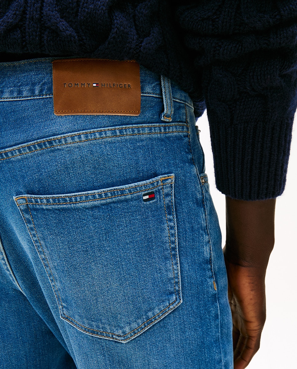 Jeans Straight Fit Lisas Denton Azul-4