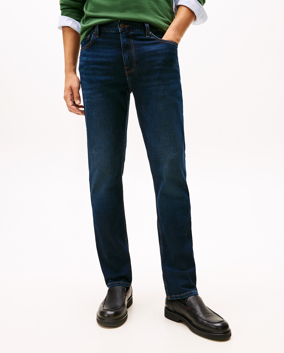 Jeans Straight Fit Lisas Denton Azul-índigo-2