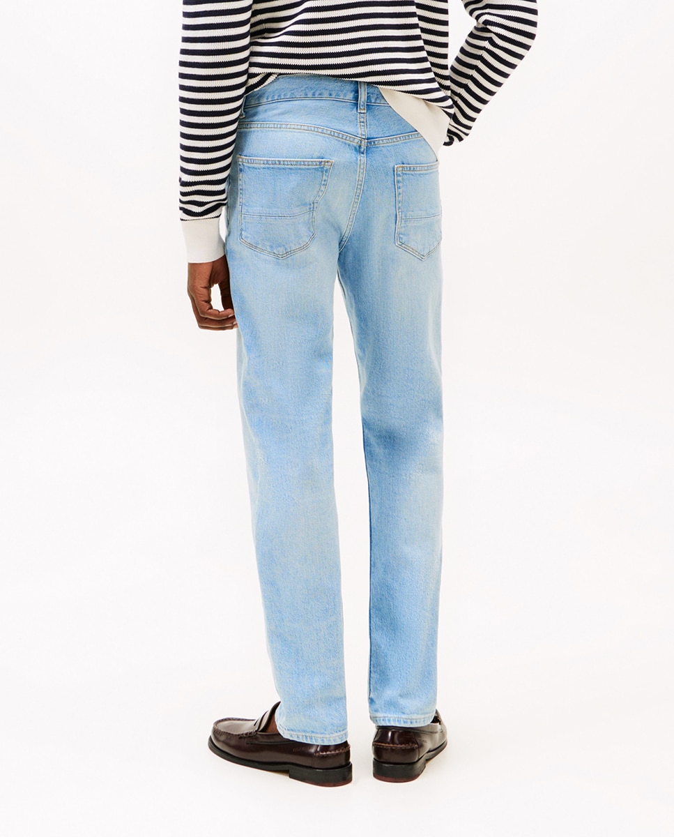 Jeans Straight Denton Fit Azul-3