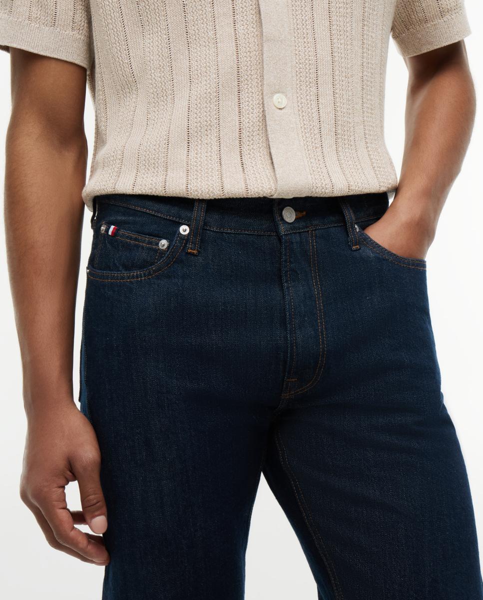 Jeans Denton Slim Fit Azul-escuro-4