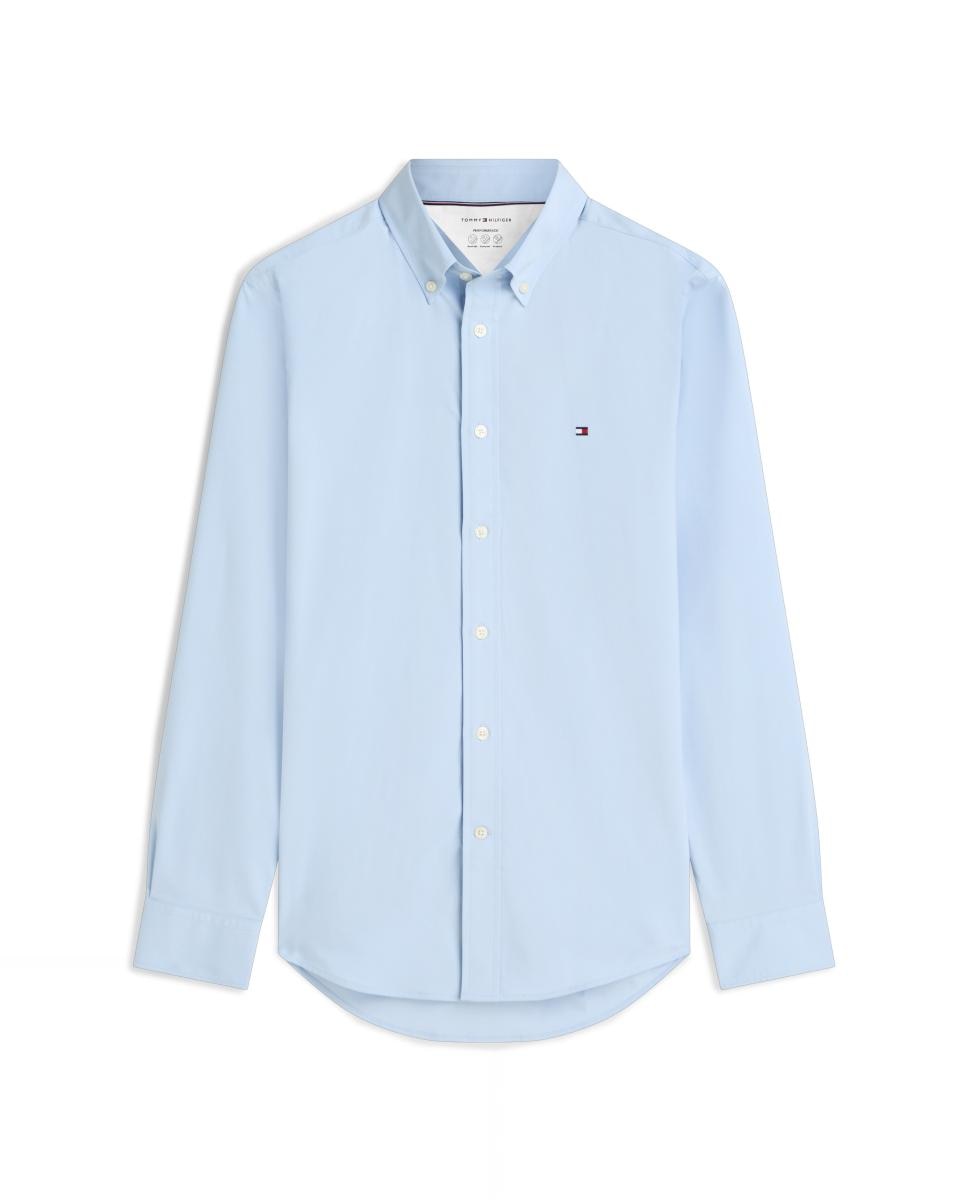 Camisa de caballero Performance en popelín - Tommy Hilfiger - Azul claro Azul claro-1