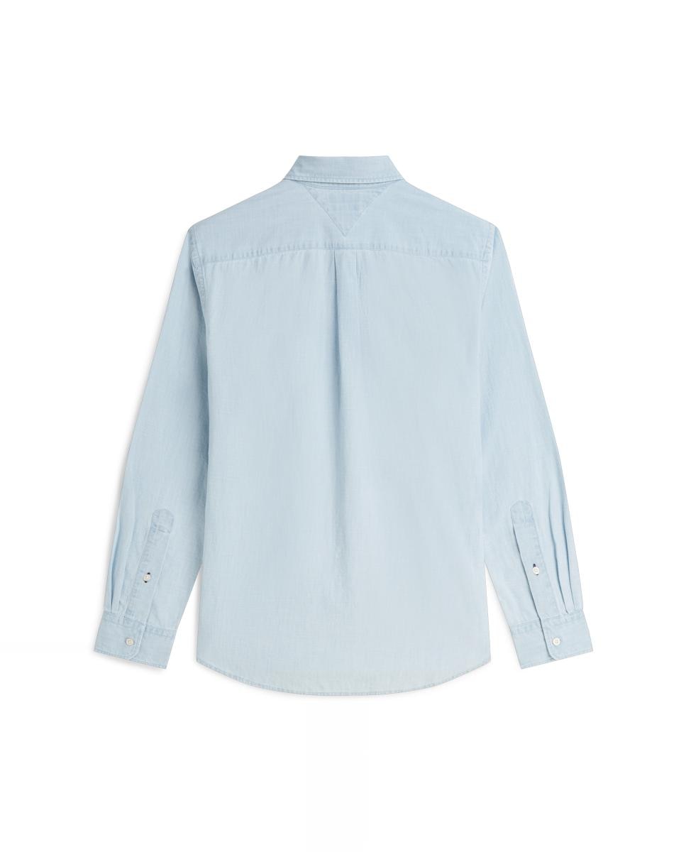 Camisa de Chambray Azul-celeste-6