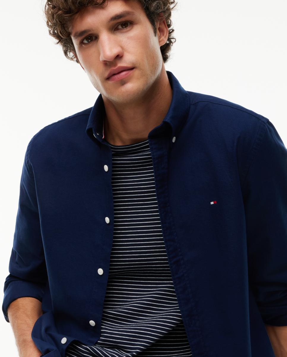 Camisa lisa Heritage Oxford de hombre en manga larga - Tommy Hilfiger - Multicolor Multicolor-3
