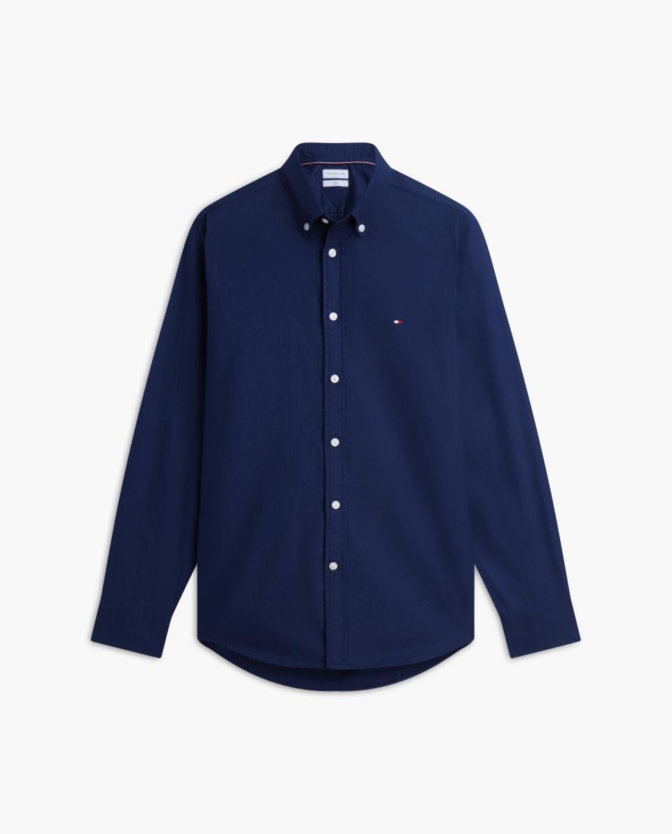Camisa Tipo Dobby Lisa Azul-marinho-4