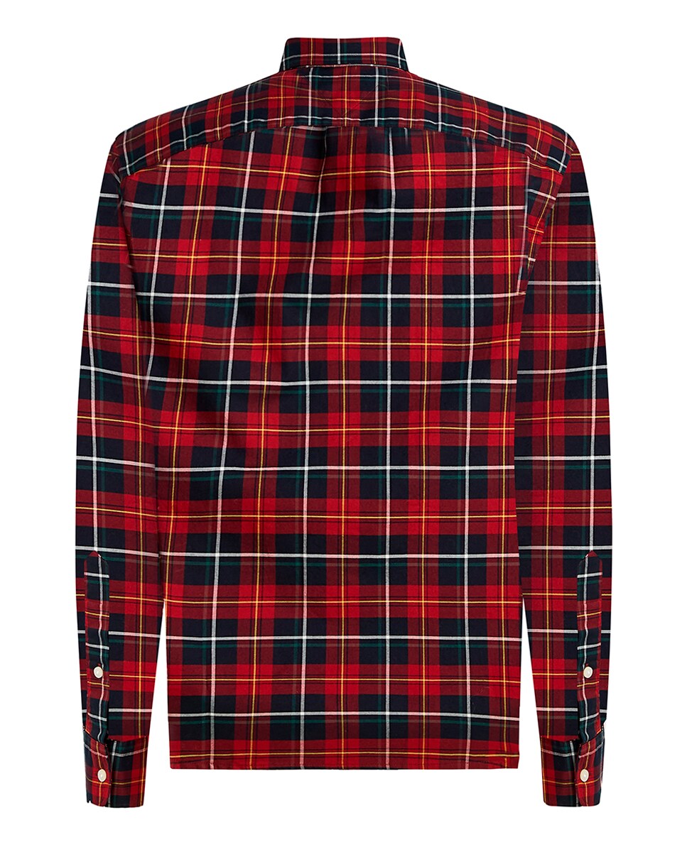 Camisa Estampada e Mercerizada Vermelho-2