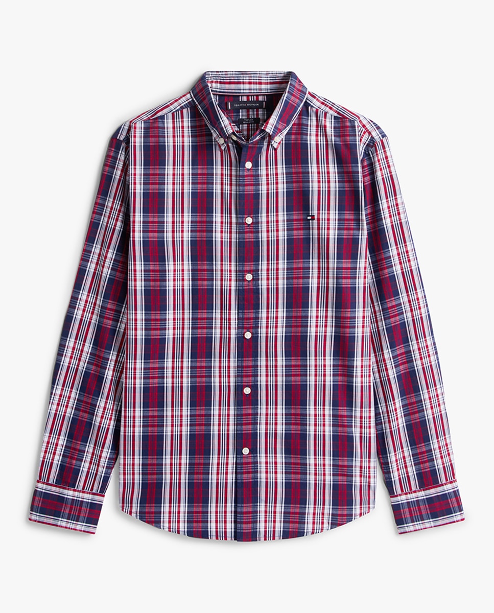 Camisa Estampada de Popelina Multicolor-4