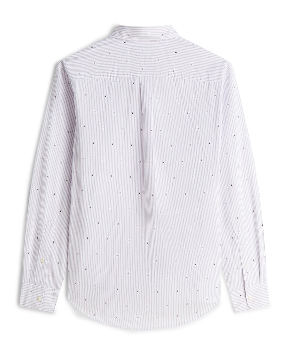 Camisa Estampada de Popelina com Manga Comprida Multicolor-2