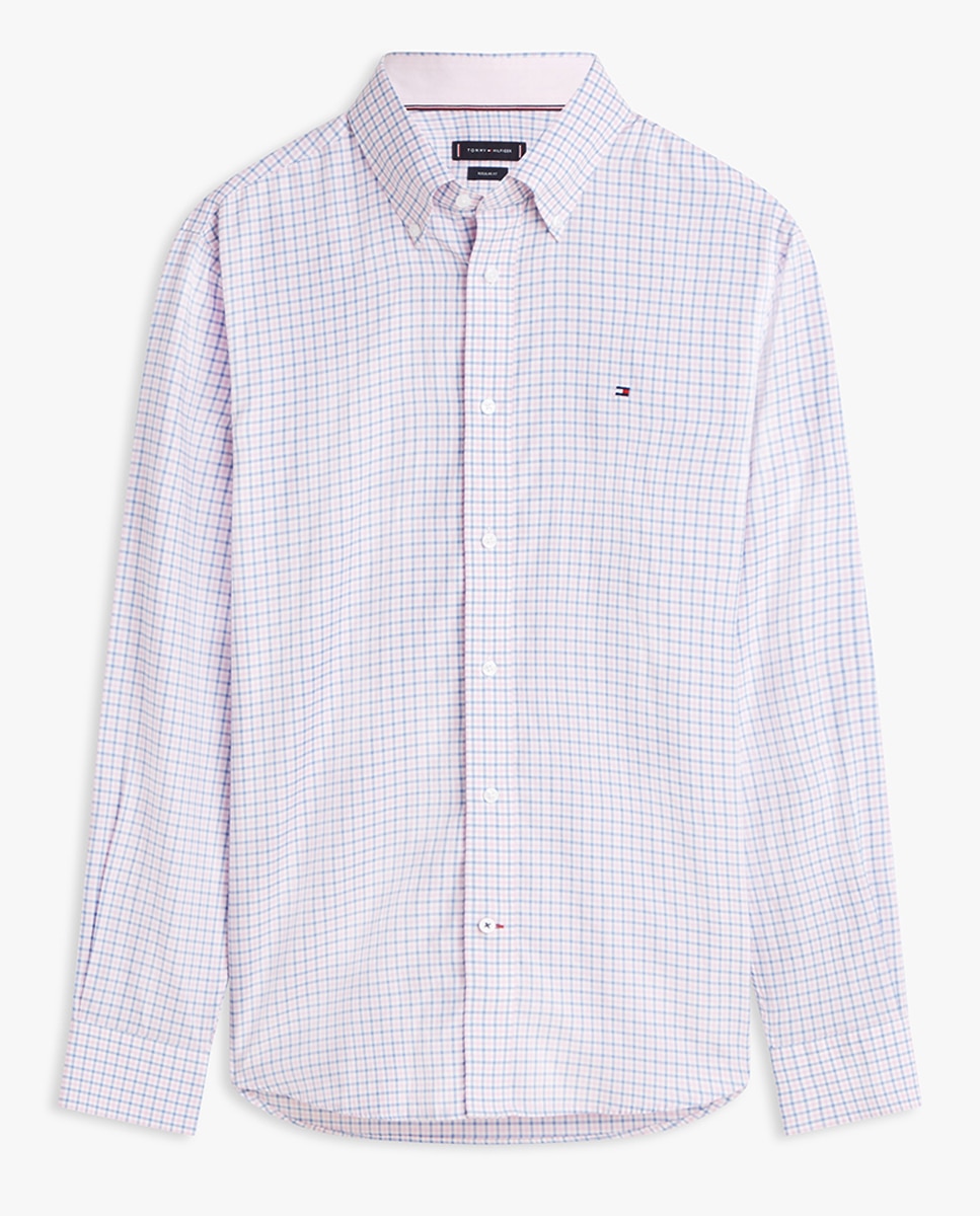 Camisa Oxford Estampada com Manga Comprida Multicolor-4