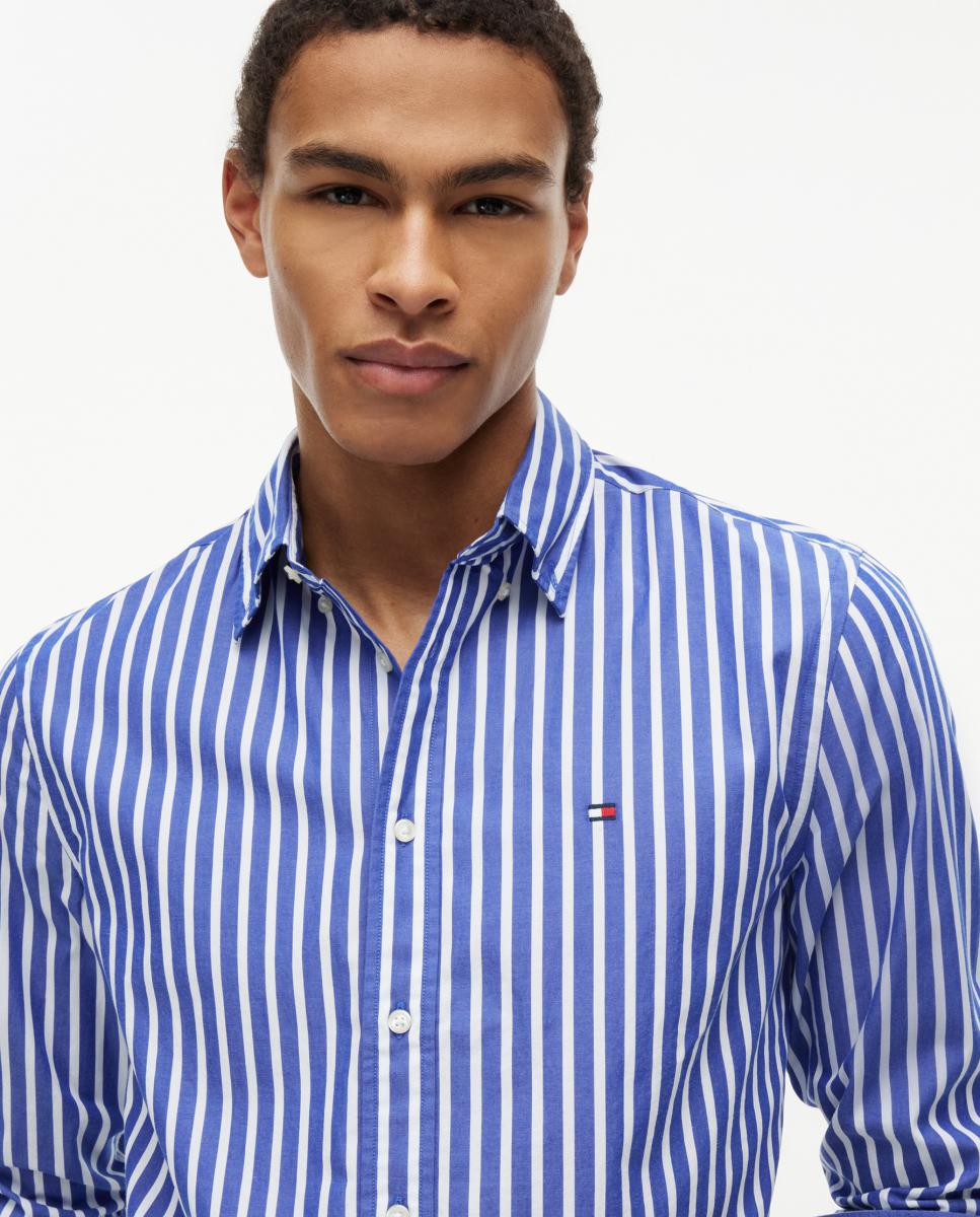 Camisa de caballero en popelín estampado - Tommy Hilfiger - Azul marino Azul marino-3