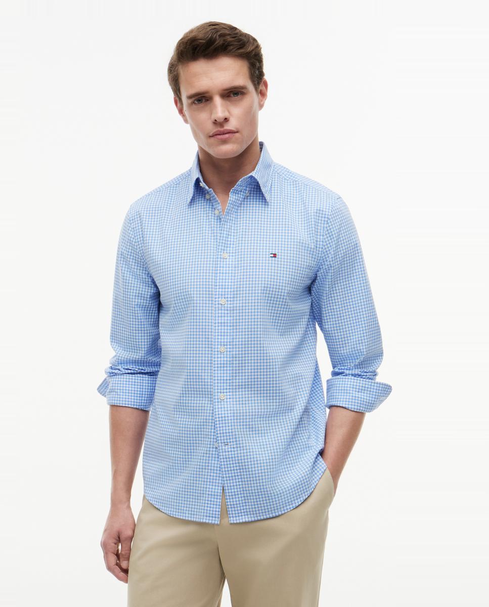 Tommy Hilfiger - Camisa de caballero en popelín estampado.