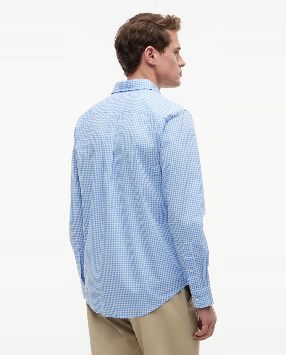 Camisa de Popelina com Estampado Azul-celeste-2