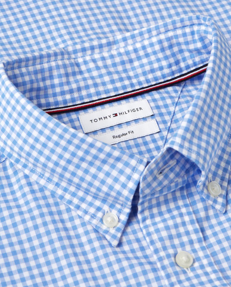 Camisa de Popelina com Estampado Azul-celeste-4