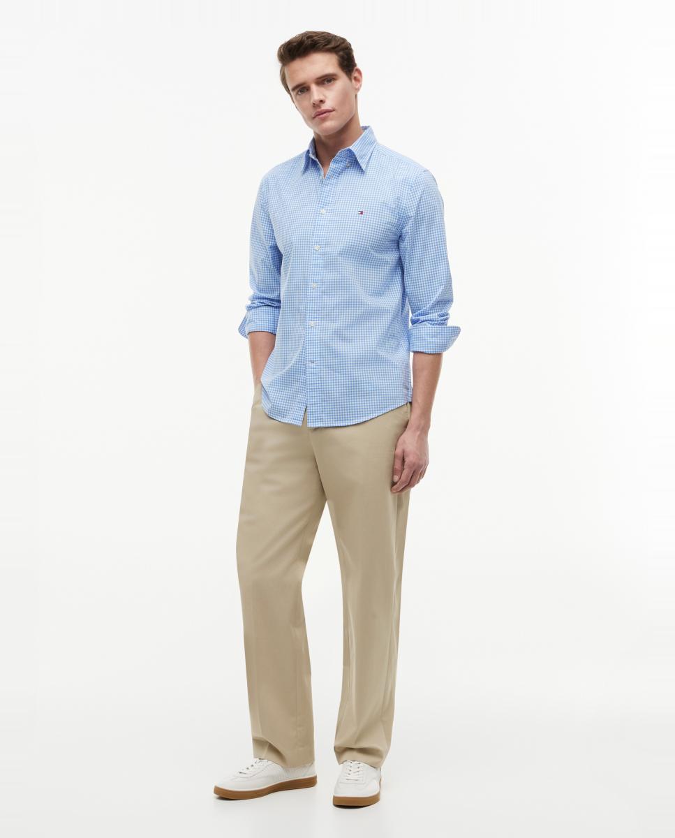 Camisa de Popelina com Estampado Azul-celeste-7